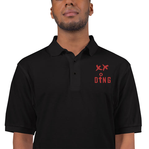 DING (Defense Inches & Goal) Men's Premium Polo